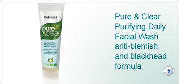 Nelsons Pure & Clear Purifying Daily Facial Wash is a unique anti-blemish and blackhead cleanser in a natural seaweed base to help clear impurities whilst soothing and restoring skin.